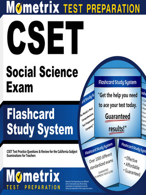 cover image of CSET Social Science Exam Flashcard Study System